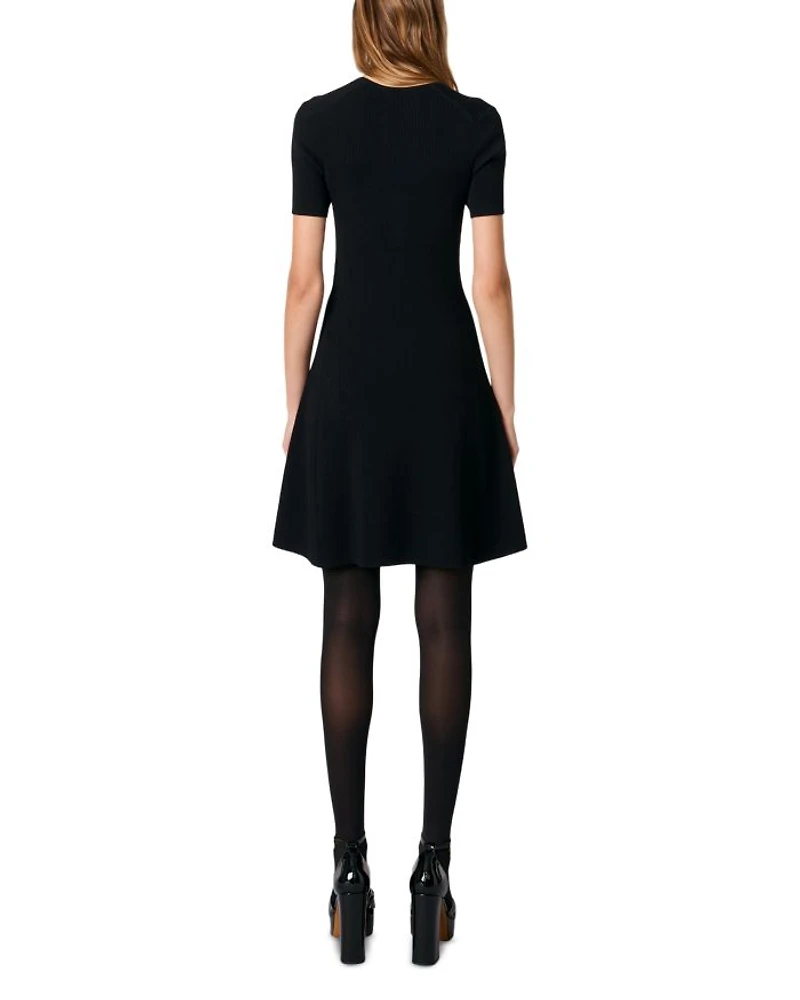 Rib Knit Short Dress