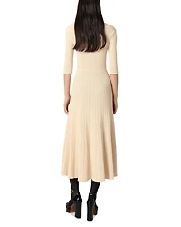 Sequin Embellished Knit Midi Dress