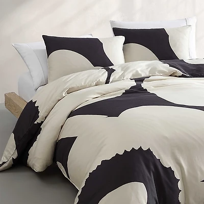 Marimekko Iso Unikko Cotton 3 Piece Duvet Cover Set
