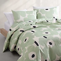 Marimekko Unikko Cotton 3 Piece Duvet Cover Set, Full Queen