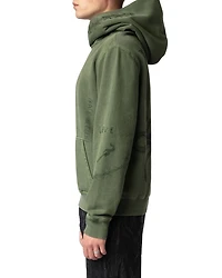 Sanchi Cotton Fleece Tattoo Printed Hoodie