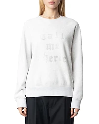 Zadig & Voltaire Call Me Cherie Rhinestone Sweatshirt