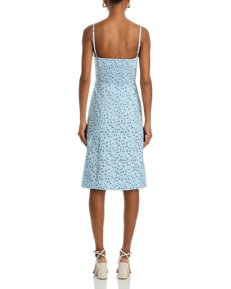 Echo Crepe Floral Midi Dress