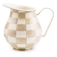 Mackenzie-Childs Mocha Check Pitcher
