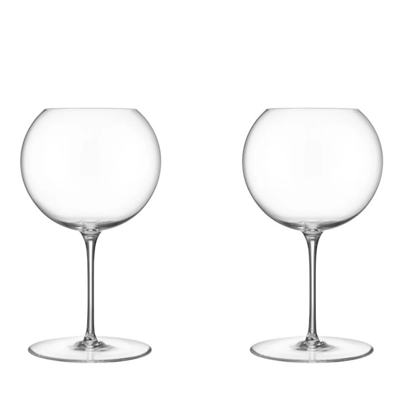 Geometry Red Wine Glass, Set of 2