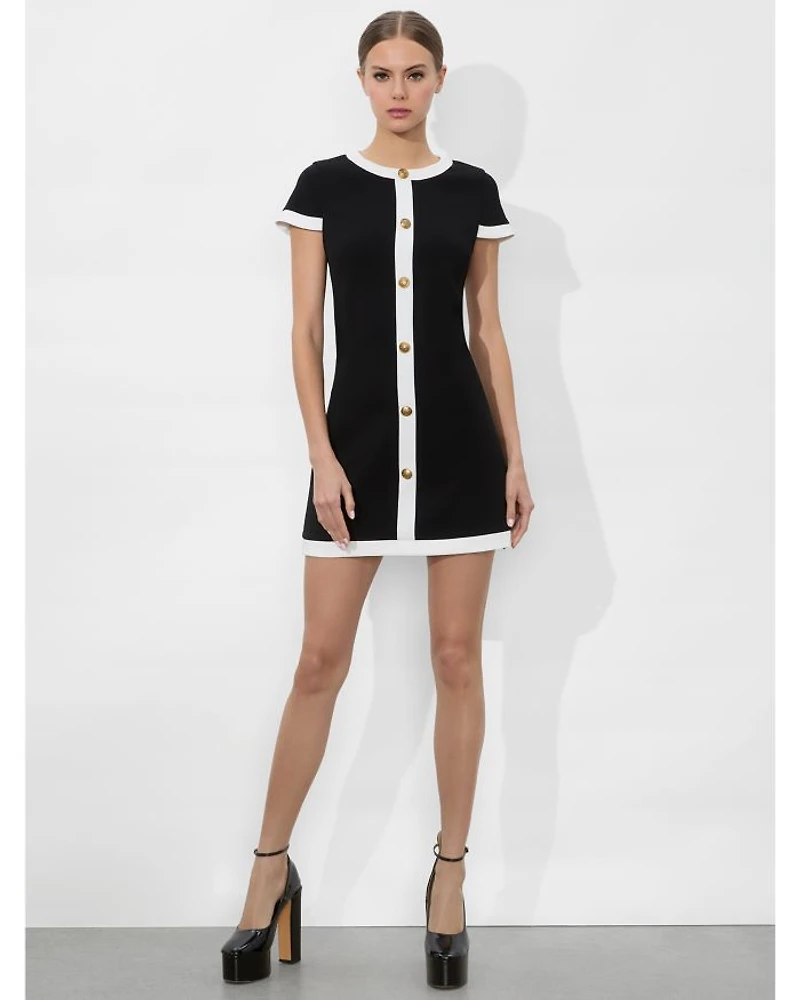 Coley Button Front Mini Dress