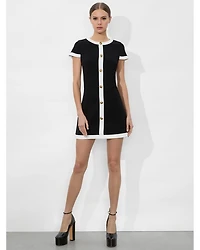 Coley Button Front Mini Dress