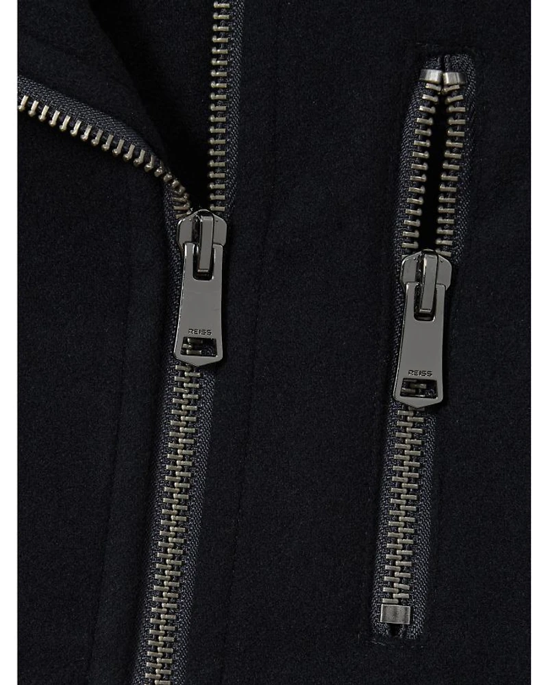 Arlow Wool Blend Biker Jacket