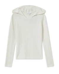 Chloe Ribbed Hooded Sweater