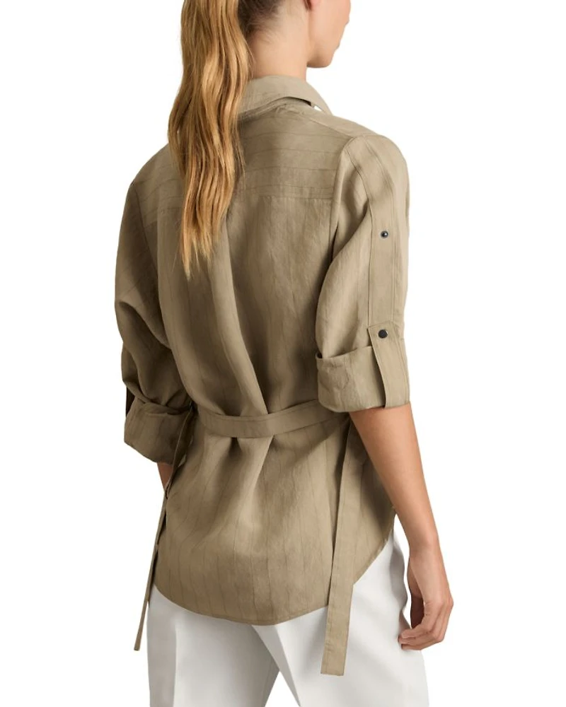 Dinah Woven Button Front Shirt