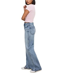 Good Skate High Rise Wide Leg Jeans Indigo 756