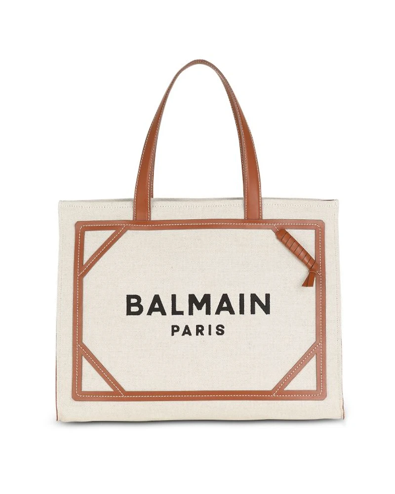 Women's B-Army 42 Canvas Tote Bag with Leather Details