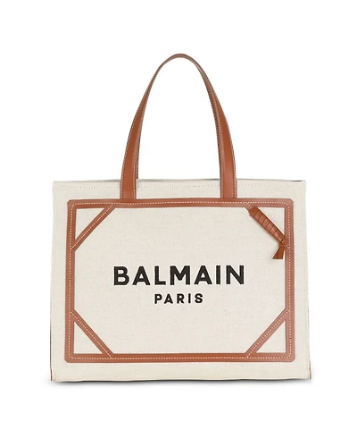 Women's B-Army 42 Canvas Tote Bag with Leather Details