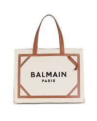 Women's B-Army 42 Canvas Tote Bag with Leather Details