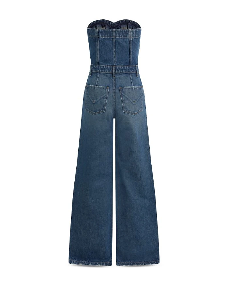 The Creator Sweetheart Denim Jumpsuit
