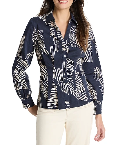 Nic+Zoe Zebra Stripe Shirt
