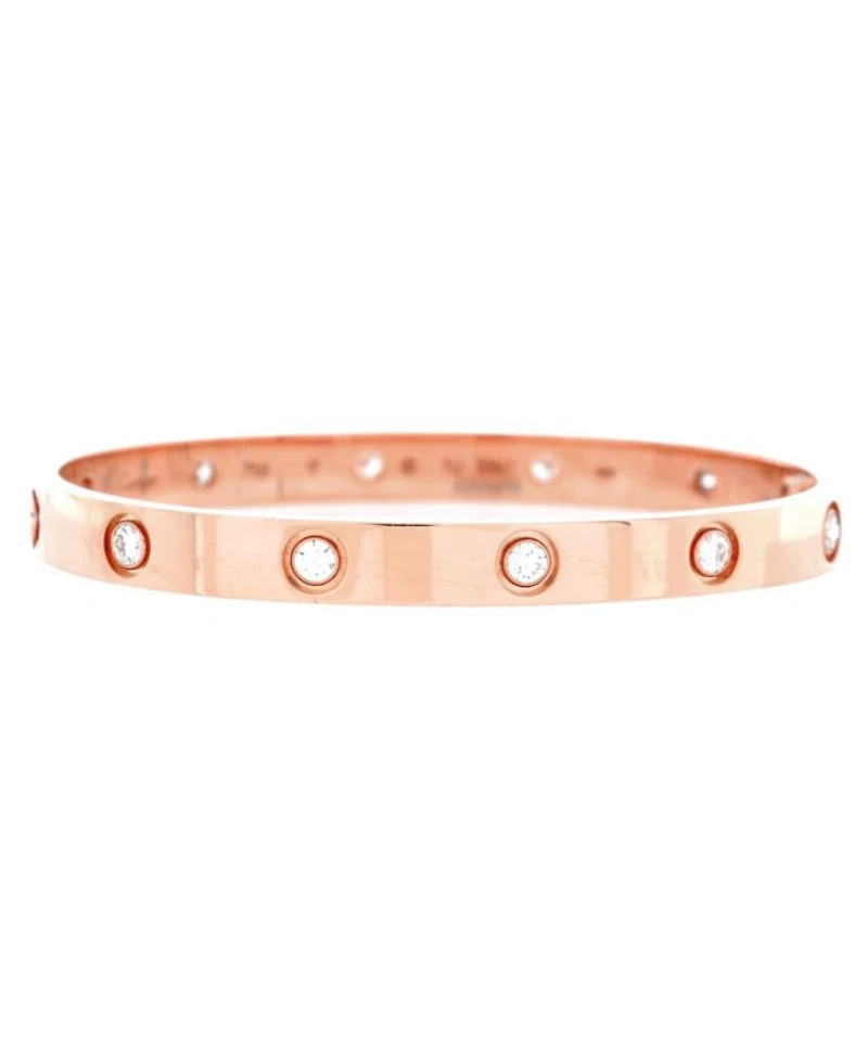Love 10 Diamond Bracelet 18K Rose Gold with Diamonds