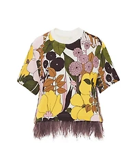La Scala Tee with Feathers