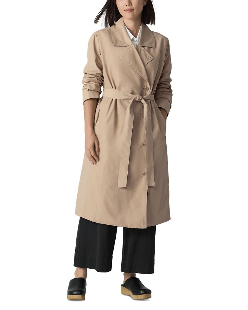 Light Cotton Nylon Trench Coat