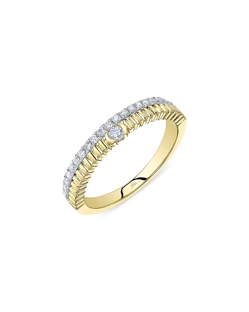 Shy Creation 14K Yellow Gold Kate Diamond Ring