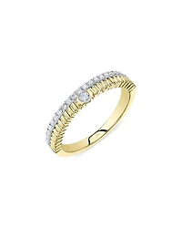Shy Creation 14K Yellow Gold Kate Diamond Ring