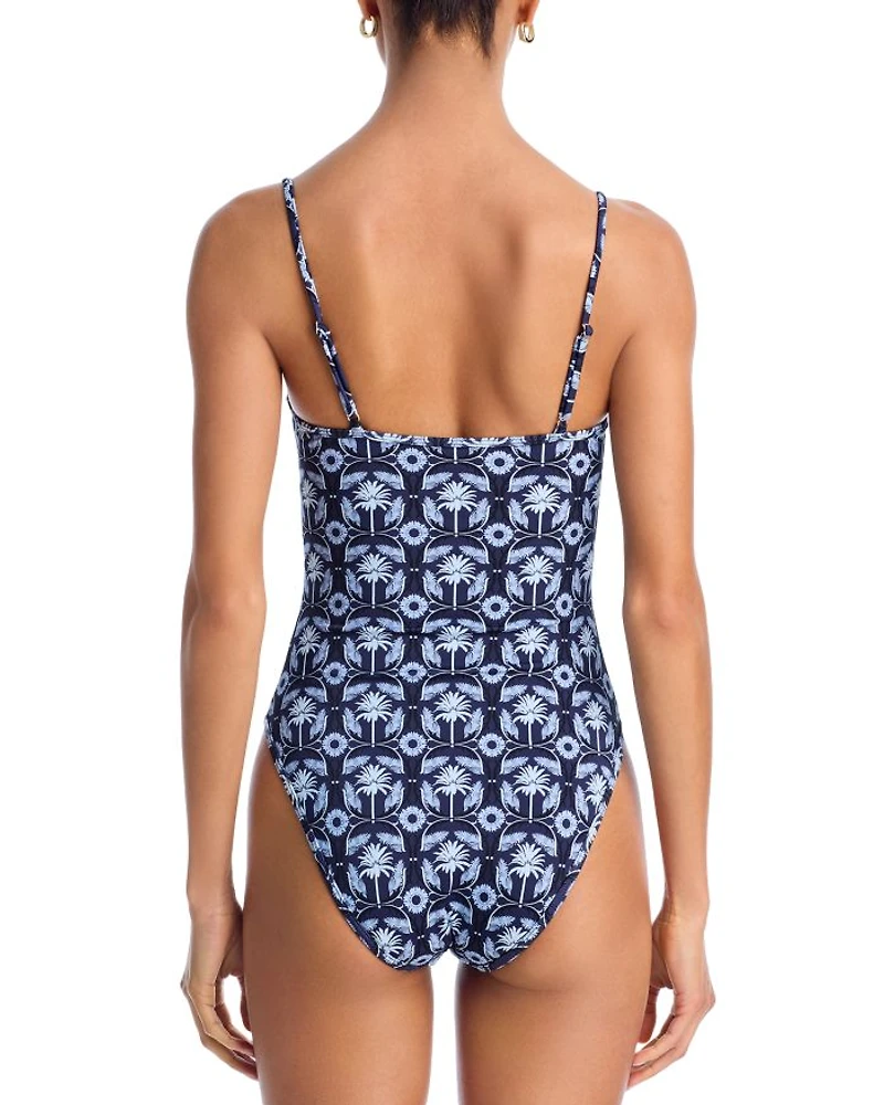 Ruched One Piece Swimsuit - Exclusive