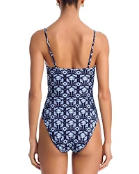 Ruched One Piece Swimsuit - Exclusive