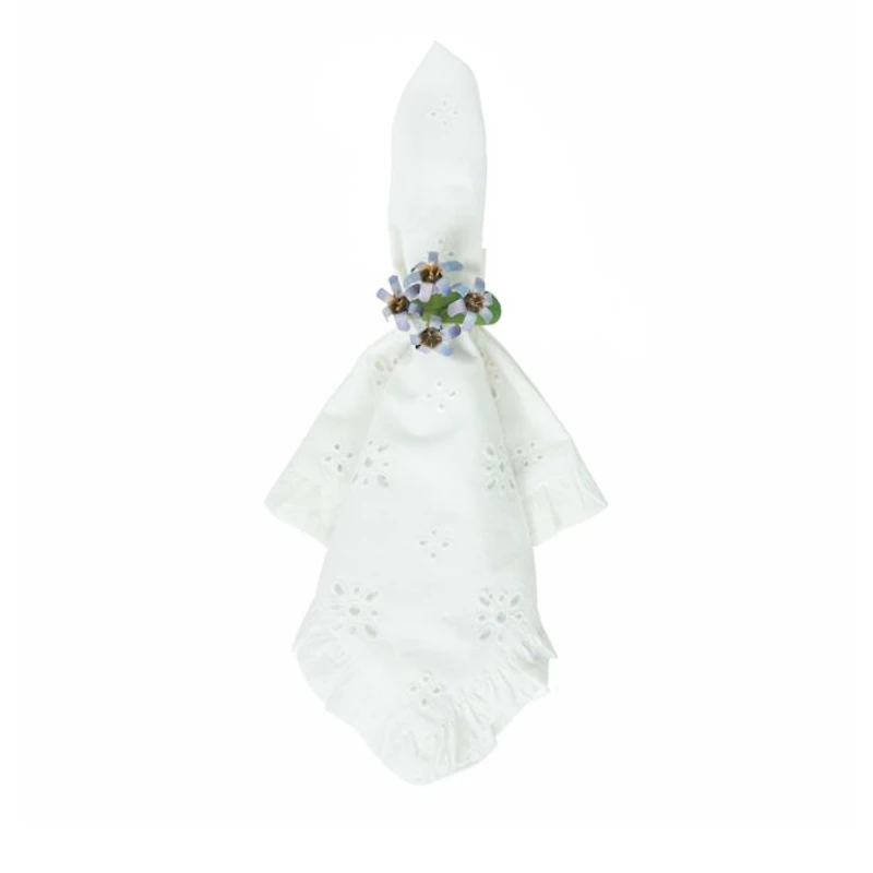 Meadow Walk Daffodil Napkin Rings, Set of 4