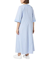 Sport 2A Uscita Opossum Embroidered Split V Neck Dress