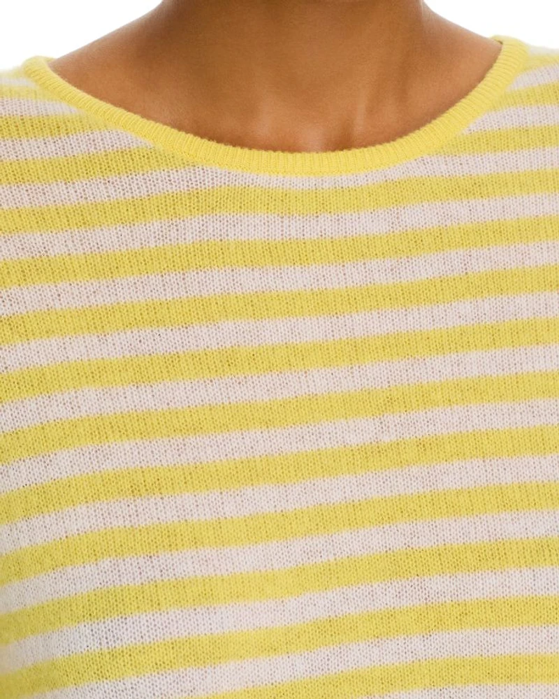 Cashmere Tipped Little Stripe Sweater