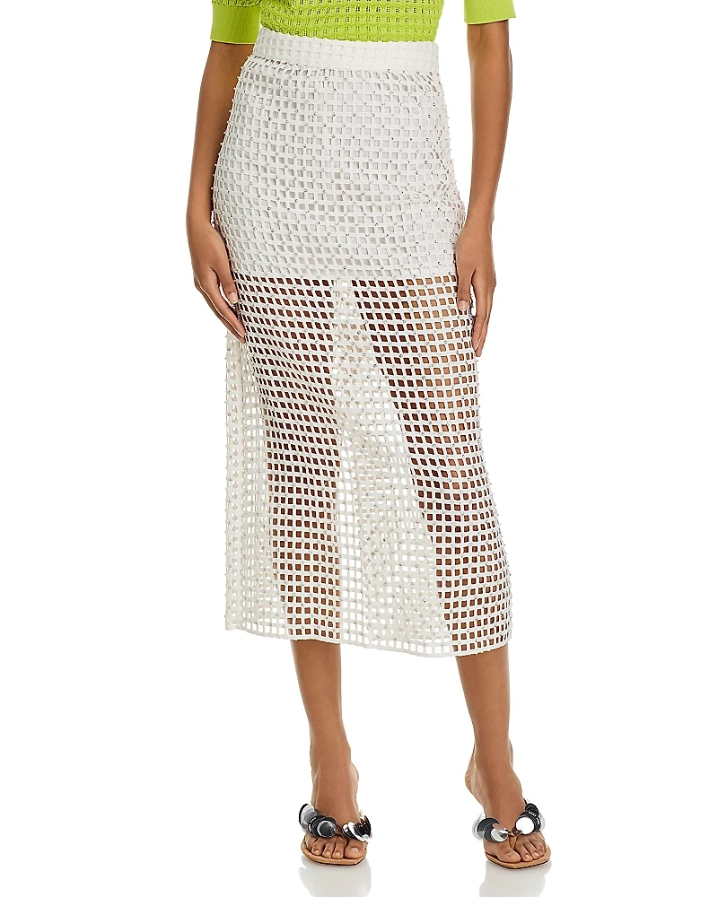 Essentiel Antwerp Studded Mesh Skirt
