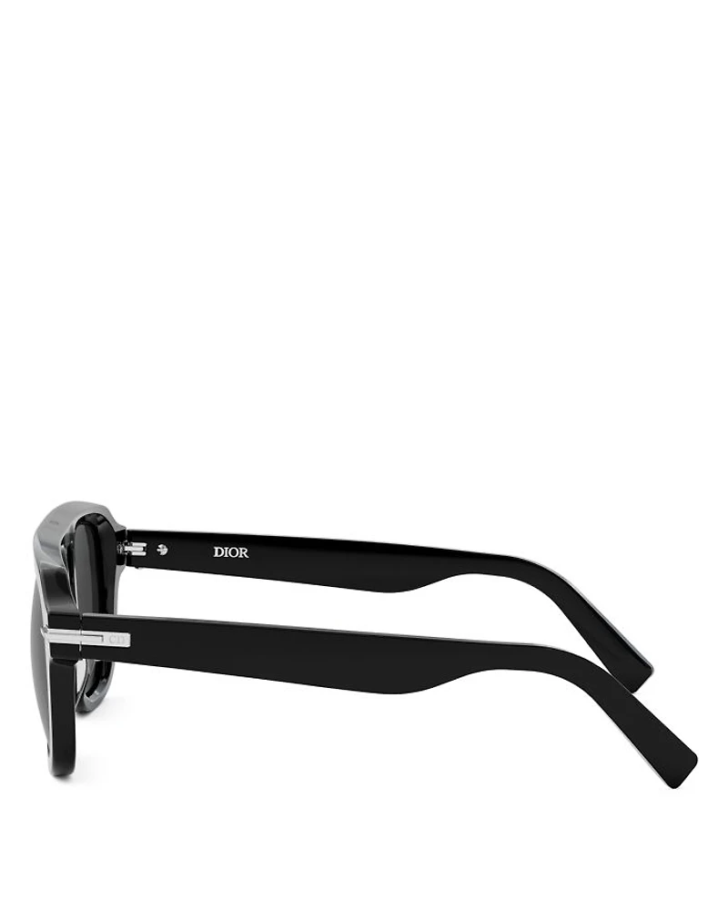 DiorBlackSuit S15I Rectangular Sunglasses, 52mm