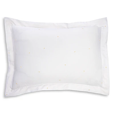 Schlossberg Daisy Embroidered Blanc Sham, Standard