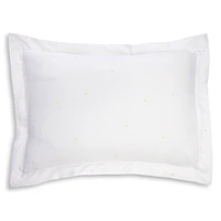 Schlossberg Daisy Embroidered Blanc Sham, Standard