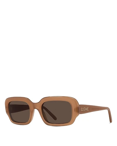 Loewe Slim Rectangular Sunglasses, 54mm