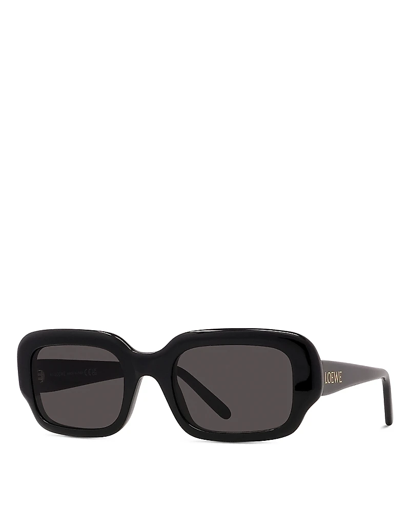 Loewe Slim Rectangular Sunglasses, 54mm