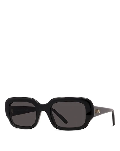 Loewe Slim Rectangular Sunglasses, 54mm