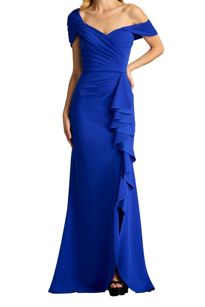 Drea Waterfall Flounce Gown