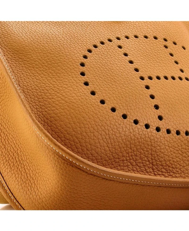 Pre-Owned HERMES Pre-Owned Hermes GM Evelyne Bag Gen I Fjord