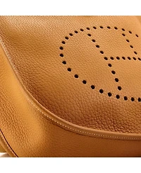 Pre-Owned HERMES Pre-Owned Hermes GM Evelyne Bag Gen I Fjord
