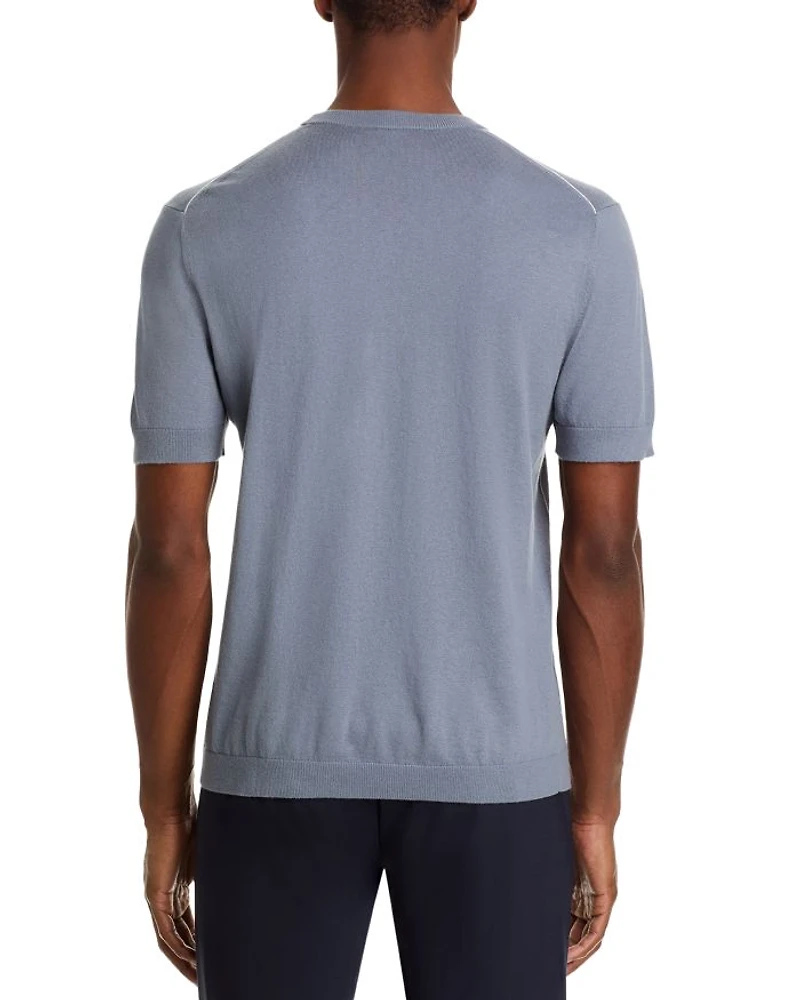 Cotton Cashmere Short Sleeve Sweater Tee - Exclusive