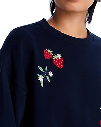 Fruit Embroidered Sweatshirt - Exclusive