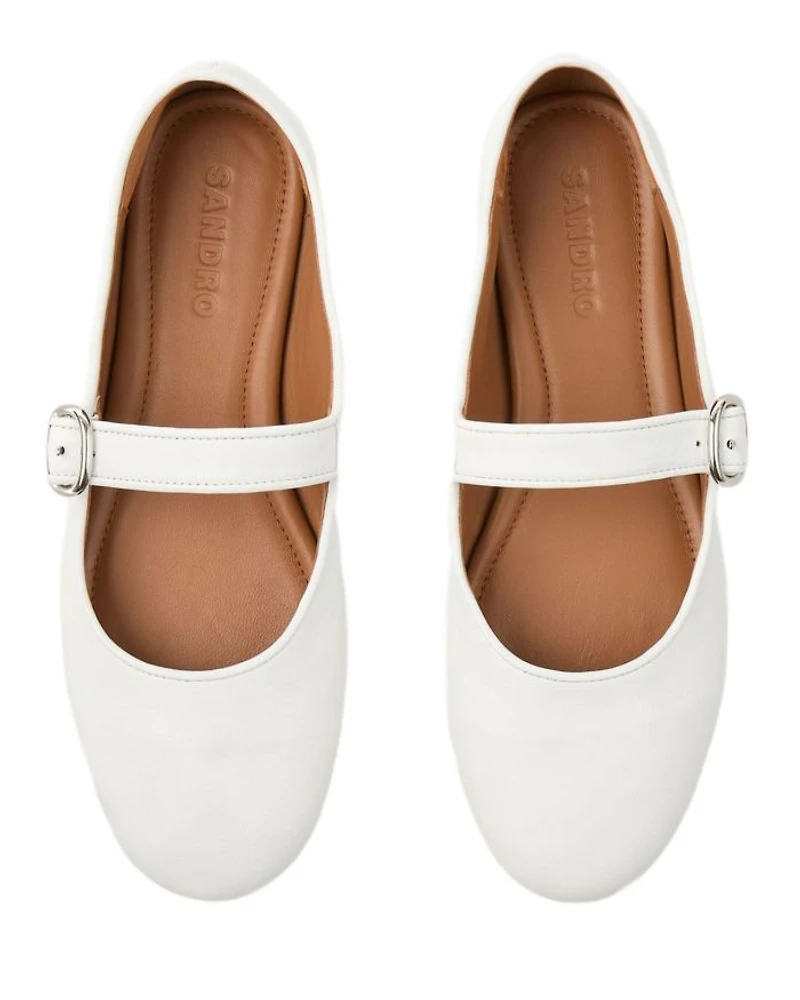 Women's Shiny Leather Ballet Flats