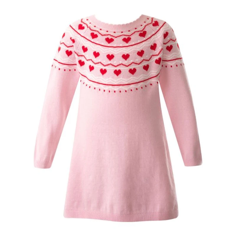 Girls' Heart Knit Dress - Little Kid, Big Kid