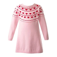 Girls' Heart Knit Dress - Little Kid, Big Kid