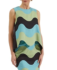 La DoubleJ La Scala Intarsio Waves Top