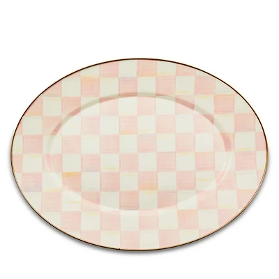 Rosy Check Medium Oval Platter