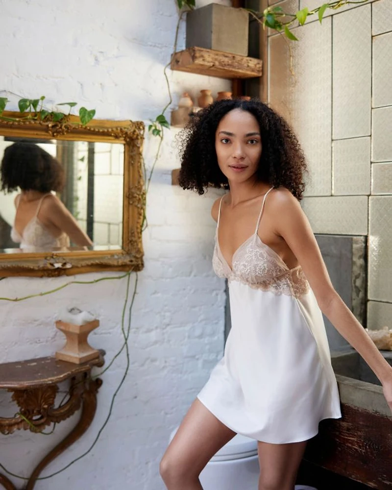 Rosa Charmeuse Chemise