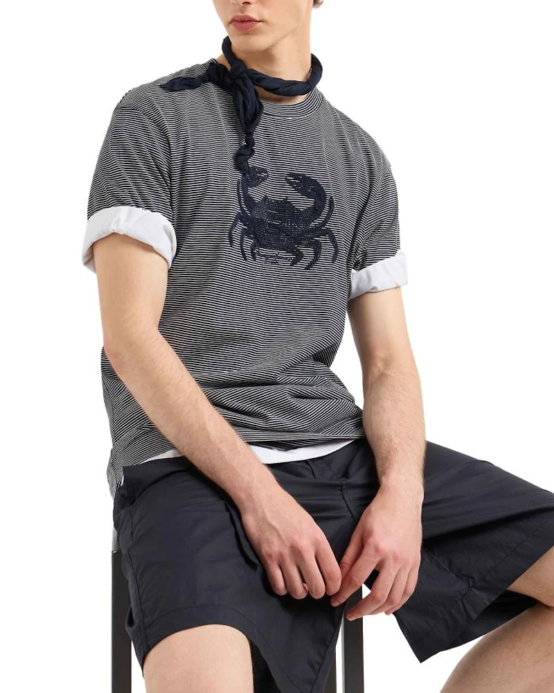 Embroidered Crab Tee