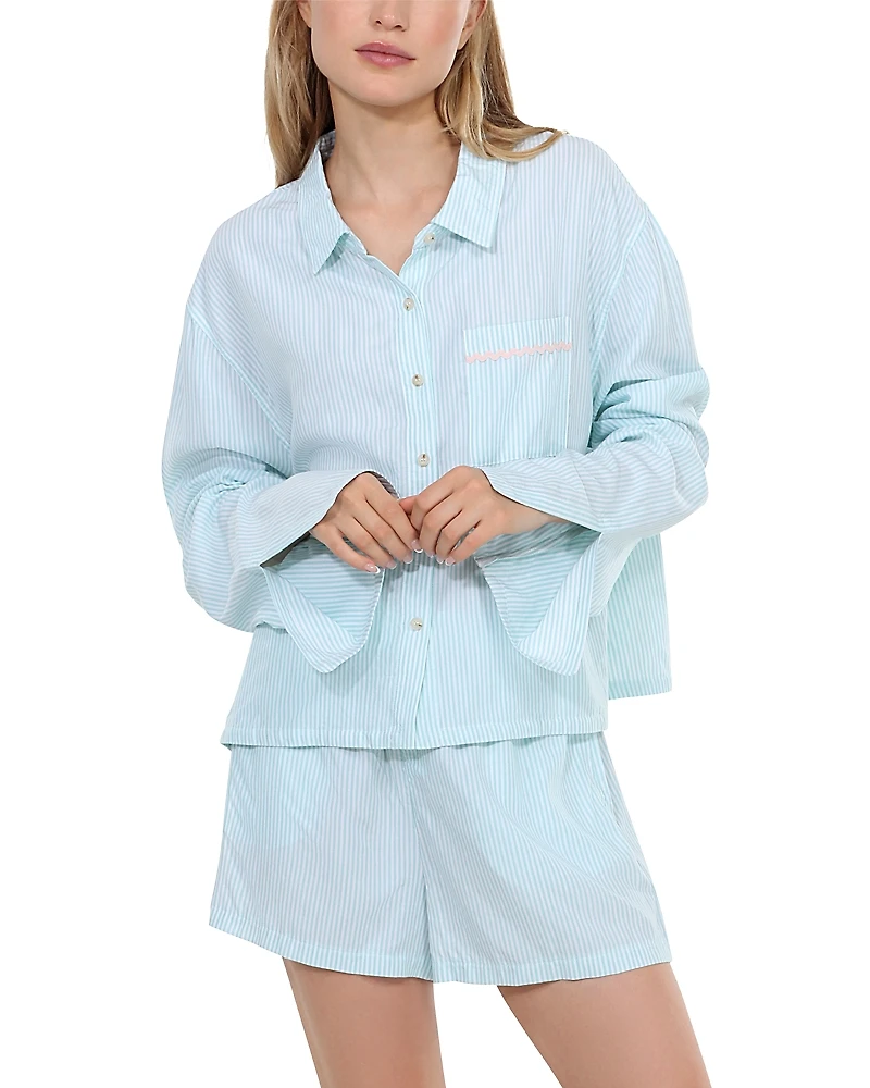 Honeydew Awaken Long Sleeve Shortie Pajama Set